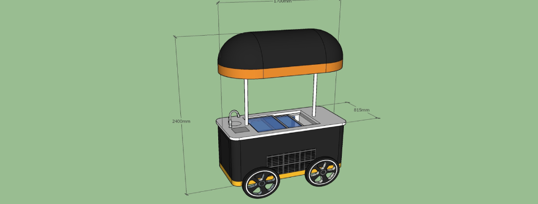model of gelato cart for sale